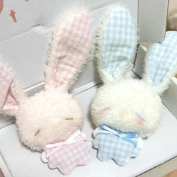 Cute Mini Soothing Angel Bunny Plush Toy Pendant Healing Adorable Item Bag Decoration Gift for Best Friend