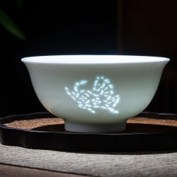 Jingdezhen Ceramic Bowl for Home Use 2025 New Model Twelve Zodiac Rice Bowl Noodle Bowl Exquisite Porcelain Tableware for Personal Use