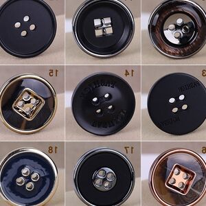 
Formal black round suit jacket men's button windbreaker buttons woolen coat buttons women