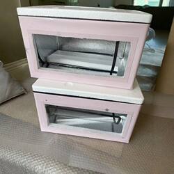 Large Foam Box, Visual Insulation Box, Transparent Lid Insulation Box for Stall Use, Commercial Sandwich Cake Box