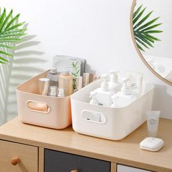 Miscellaneous Storage Box Desktop Plastic Organizer Storage Basket Household Kitchen Organizer Cosmetics Snack Storage Storage Box