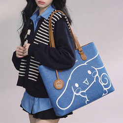 [Official Authentic Product] Cinnamoroll 2026 New Large Capacity Tote Bag Casual Commuting Shoulder Handbag for Women