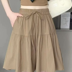 Summer Wide-Leg Fairy-Style Culottes for Women 2026, Thin Plus-Size Casual Knee-Length Shorts, High-End Versatile Design Shorts