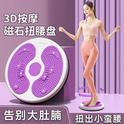 Massage twisted waist turntable 3D magnetic therapy household exercise equipment big belly abdomen thin waist weight loss exercise equipment-Z