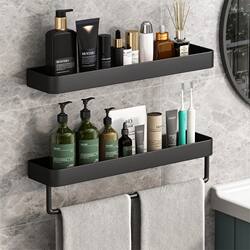 Bathroom Storage Rack, No-Drill Wall-Mounted Shelf for Shower, Washroom, Toilet, and Sink Organization