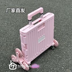 Lightweight Folding Trolley Cart for Shopping, Snacks, Storage, Mobile Camping, Portable Grocery Shopping, and Parcel Pickup