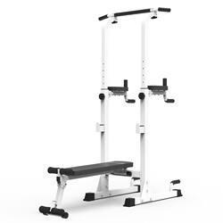 Home Indoor Single Bar Pull-Up Rack, Bench Press, Squat Rack, Multi-Functional Weight Bench, Barbell Set for Men's Fitness