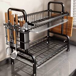 Multi-Layer Dish Storage Rack, Bowl Rack, Draining Rack, Kitchen Storage Rack, Multi-Functional Bowl and Chopstick Storage Rack, Bowl Cabinet, Knife Rack