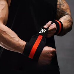 Fearless Oriental Black Gold Flexible Professional Wrist Support Strength Training Fitness Exercise Bench Press Protection Bandage Compression Sprain