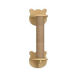 Wall-Mounted Solid Wood Cat Climbing Frame, Cat House, Cat Tree, Integrated Wall-Mounted Space Capsule Cat Jumping Platform and Scratching Post