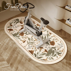 American-Style Spinning Bike Mat, Treadmill Mat, Elliptical Machine Anti-Slip, Silent, Shock-Absorbing, Special Soundproof Fitness Carpet