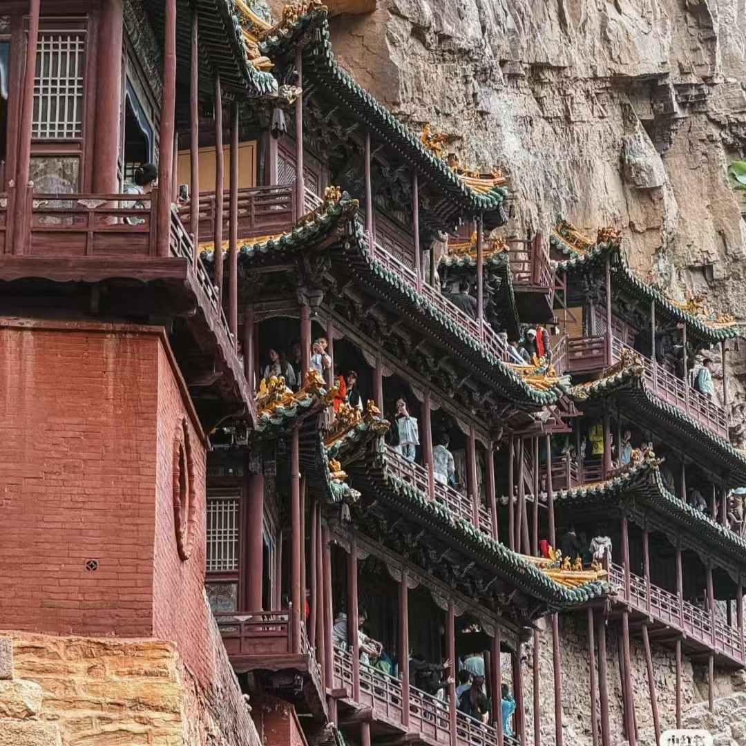 山西旅游 晋北4天3晚|云冈石窟+应县木塔|轻奢4钻17人团|头等舱车