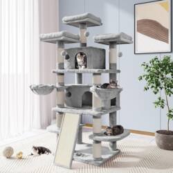 Special Offer with Free Shipping: Multifunctional, Large, Luxurious, Multi-Layered Cat House, Cat Climbing Frame, Cat Tree Villa, Extra-Large Size, Clearance Sale