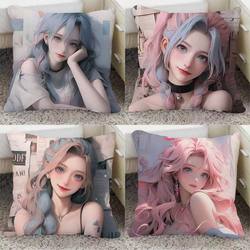 League of Legends Jinx Pillow Rampage Lolita Boys' Dormitory E-Sports Game Seat Cushion Living Room Sofa Pillow