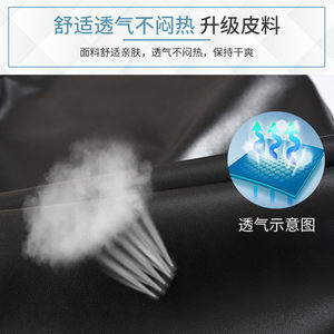 
Spring and summer thin motorcycle leather pants for men p loose elastic waterproof PU middle-aged and elderly straight high waist deep block breathable single