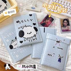 ins New Light Blue Cute Puppy Express Packaging Gift Storage Waterproof Shockproof Envelope Bubble Bag