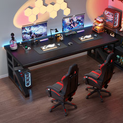 Computer Desk for Bedroom, Large Home Office Desk, Double Study Desk, Work Station, Gaming Room Desktop Gaming Table