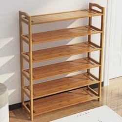 Shoe Rack and Coat Rack Integrated Household Solid Wood Indoor Storage Dormitory Door Storage Hanging Clothes Storage Floor-To-Ceiling Shoe Cabinet