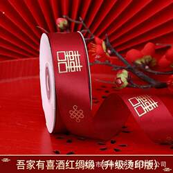 Red ribbon with the word 