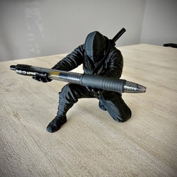 Ninja 3D Printed Figurine Pen Holder Glasses Stand Stationery Organizer Pen Holder Personalized Creative Desk Decoration
