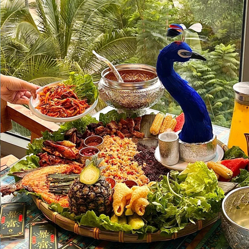 北京出发去到西双版纳5天4晚自由活动野象谷原始森林公园4钻酒店