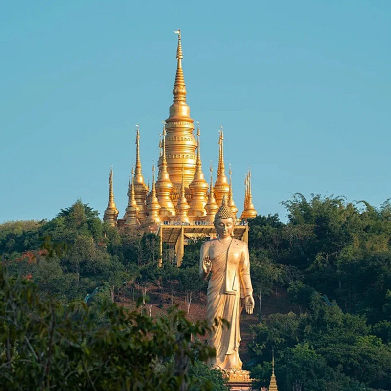 5天4晚云南西双版纳旅游野象谷傣族园大佛寺喜来登酒店100%纯玩