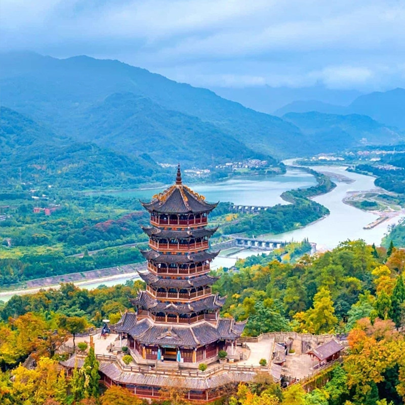 纯玩无购物 四川旅游5天成都九寨沟黄龙景区都江堰2+1豪华保姆车