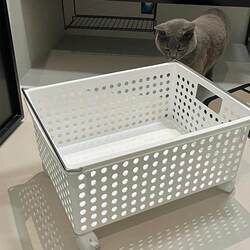 Movable Dirty Laundry Basket for Home Use, Under-Sink Sock Storage Basket, Laundry Basket, Small Trolley Storage Rack