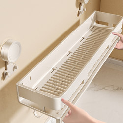 2025 New Model Spice Rack Kitchen Wall-Mounted Multi-Functional No-Drill Storage Rack Suction Cup Wall Spice Rack