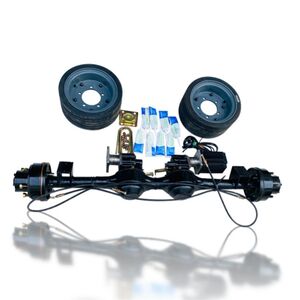 Electric tracked car double -wheel drive four -wheel drive four -wheel drive car bridge accessories Five -hole suspended driver reducer band to switch to flang bridge
