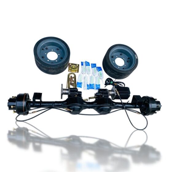 Electric tracked car double -wheel drive four -wheel drive four -wheel drive car bridge accessories Five -hole suspended driver reducer band to switch to flang bridge
