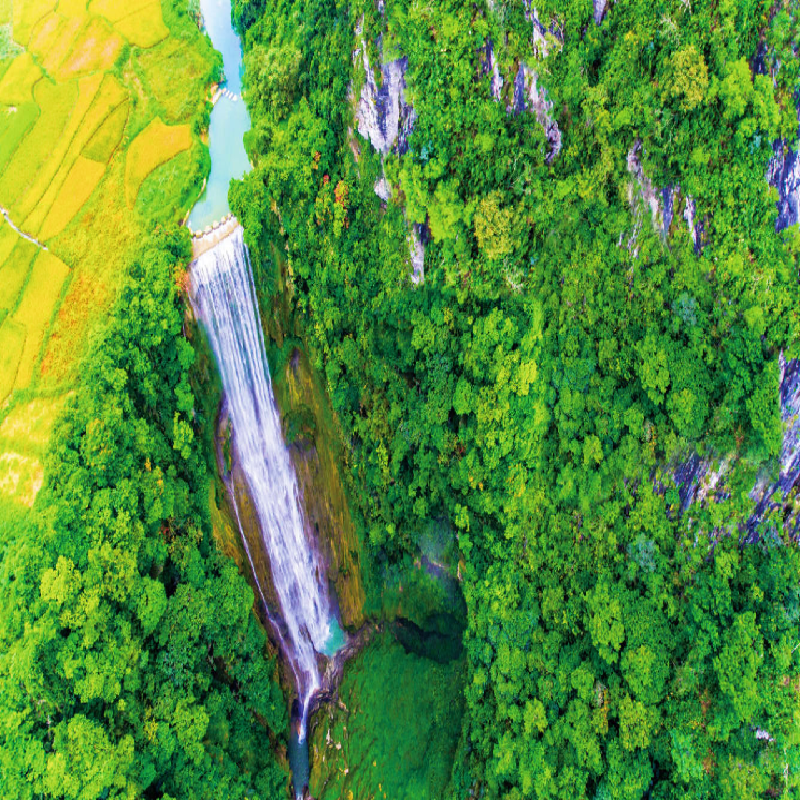 南宁德天瀑布明仕村通灵大峡谷百鸟岩百魔洞长寿村3天2晚跟团游