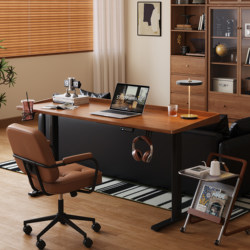Gujia Furniture Solid Wood Adjustable Desk Home Study Desk Office Desk Study Room Desk Smart Electric Adjustable Computer Desk