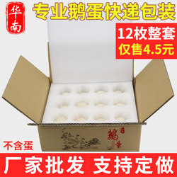 12 Pieces of 24 Pieces Goose Egg Packaging Box Express Packaging Special Transportation Anti-Fall and Bubble Wrap Pearl Cotton Foam Universal Carton