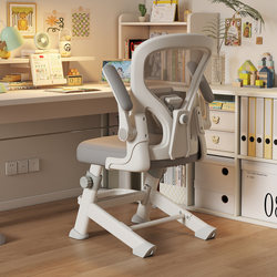 Learning Chair for Teenagers, Junior High School Students, and Elementary School Students, Ergonomic Chair, Adjustable Height, Children's Desk Chair for Writing