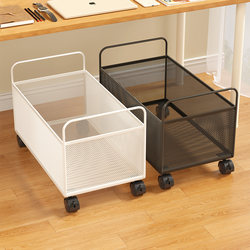 School Bag Storage Rack with Wheels for Students, Book Box for High School Students, Small Cart for Books, Movable Under-Desk Book Basket, Classroom Storage Box with Wheels, Desk Book Organizer