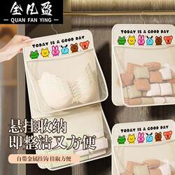 Double-Sided Storage Bag for Underwear and Socks, Hanging Organizer for Wardrobe and Behind Door, Hanging Mesh Pouch for Miscellaneous Items