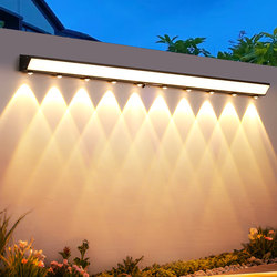 New Solar Outdoor Lights for Outdoor Villas, Gardens, Fences, Courtyards, Exterior Wall Lights, Sensor Waterproof Atmosphere Wall Wash Lights