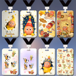 Star-Themed Card Holder for Access Control, Campus Bus Card, Work Badge, Water Card Protection, Meal Card, Student Id, Name Tag Lanyard