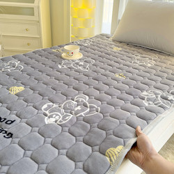 Milk Velvet Mattress Pad for Home Dormitory Students, Single Bed Mat, Winter Fleece Bed Cover, Blanket, Mattress Pad, Bed Blanket