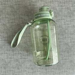 Brand Gift High-Capacity Water Bottle with Good Looks, Convenient for Men's Outdoor Sports and Fitness, Water Bottle for Female Students with Straw