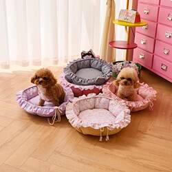 Drawstring Dog Bed, Thickened and Warm, Suitable for Small Dogs and Cats, Pet Bed for Autumn and Winter, Sleeping Dog Bed, Cat Mat