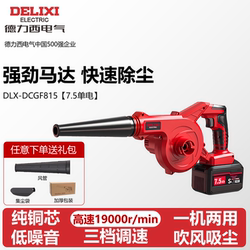 Delixi Lithium Battery Blower Dual-Purpose Rechargeable Small Blower Powerful Dust Removal Industrial Dust Blower Storm Blower