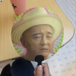 Zhao Si Crooked Mouth Lenticular Fan 3D Face-Changing Handheld Small Fan Outdoor Portable Summer Hand Fan Abstract Office