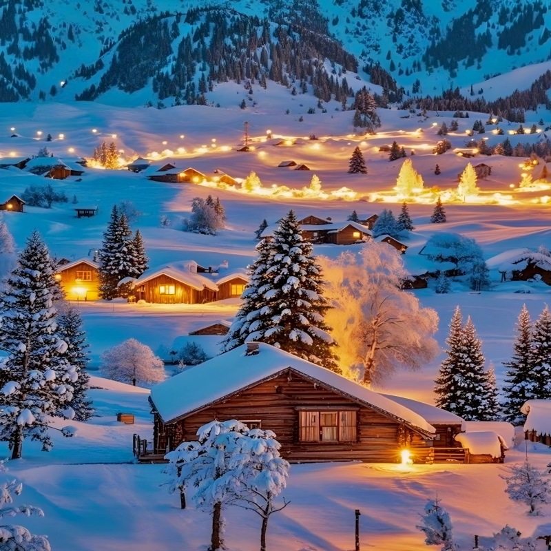 1+1/头等舱2-6人新疆冬季北疆喀纳斯禾木赛里木湖8天7晚跟团游