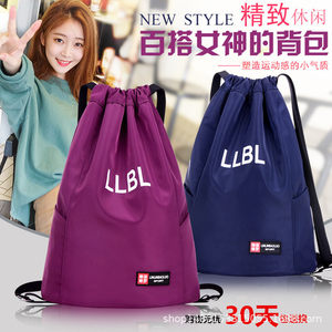 
2025 Simple Large Capacity Drawstring Backpack Men’s and Women’s Outdoor Sports Drawstring Basketball Bag