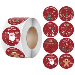 Christmas Cartoon Stickers Decorations Christmas Gift Box Apple Packaging Decoration Stickers 500 Stickers