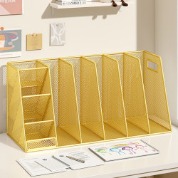 Bookshelf Book Storage Rack Student Book Stand Desk Large Capacity Pen Holder Bookshelf Stationery Organizer Storage Rack