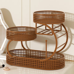 Cosmetics Storage Box Rack, Large-Capacity Dressing Table Desktop Storage Rack, Multi-Layer Creative Hair Accessories and Hair Tie Organizer Rack