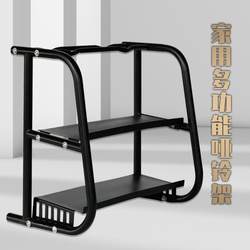 Three-layer dumbbell rack household multi-function storage rack multi-layer vertical women's kettlebell rack complete set combination